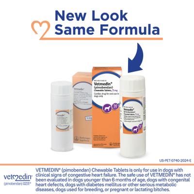 Show full view: Vetmedin (pimobendan) Chewable Tablets for Dogs, 50 tablets, 5-mg slide 2 of 10
