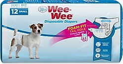 Wee-Wee Disposable Male Dog Wraps, X-Small/Small: 13 to 20-in waist, 12 count