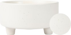 Waggo Uplift Elevated Ceramic Cat & Dog Bowl, Speckle, Medium: 4-Cup