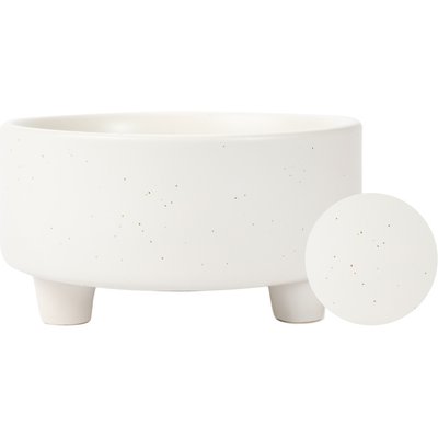 Waggo Waggo Uplift Elevated Ceramic Cat & Dog Bowl, Speckle, Large: 8-cup