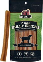 Redbarn Premium 7" Bully Sticks Dog Treats, 6 count