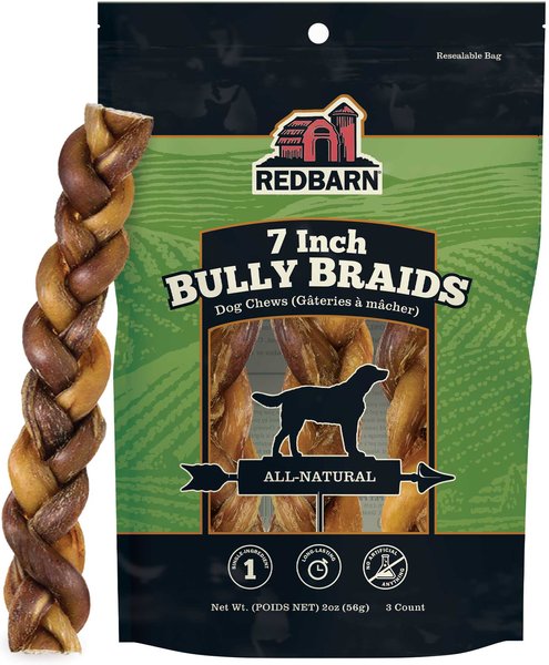 Redbarn Naturals Braided Bully Sticks Dog Treats Redbarn Naturals Braided Bully Sticks Dog Treats