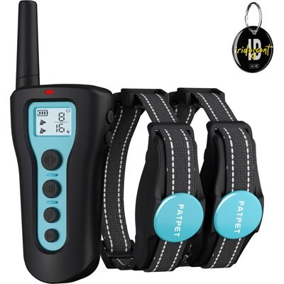 PATPET PATPET P320 1000ft Remote Dog Training Shock eCollar Small, Blue, 2 count