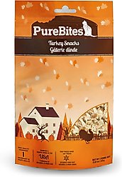 PureBites Fall Limited Ingredient Turkey Freeze-Dried Cat Treats, Turkey, 23-g, 0.81-oz bag