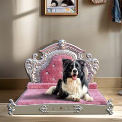 Wisfor Furniture-Style Sofa Dog Bed with Removable Cover, Pink, X-Large slide 1 of 7