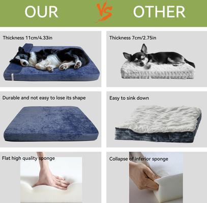 Wisfor Furniture-Style Sofa Dog Bed with Removable Cover