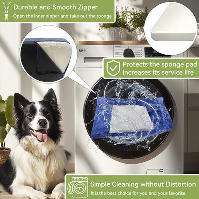 Wisfor Furniture-Style Sofa Dog Bed with Removable Cover