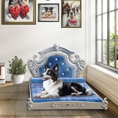 Wisfor Furniture-Style Sofa Dog Bed with Removable Cover