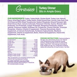 Wellness Complete Health Natural Grain-Free Gravies Turkey Dinner Canned Cat Food, 3-oz, case of 12 slide 2 of 8