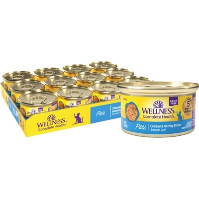 Wellness Wellness Complete Health Chicken & Herring Cat Food, 3-oz, 24 ct