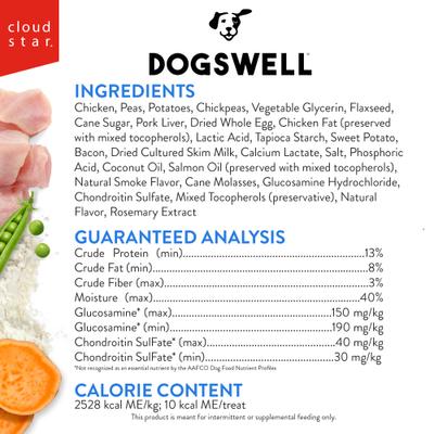 Show full view: Dogswell Hip & Joint Chicken Soft & Chewy Dog Treats, 14-oz bag slide 4 of 11