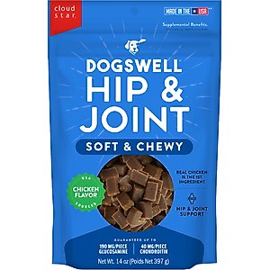 Dogswell Hip & Joint Chicken Soft & Chewy Dog Treats, 14-oz bag