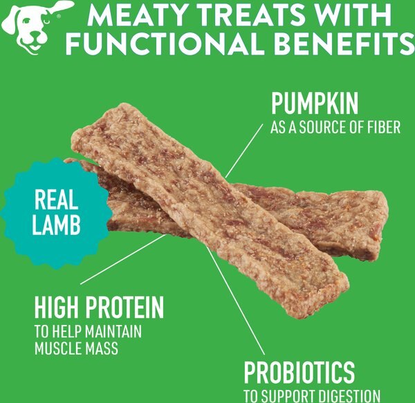 Dogswell Gut Health Jerky Lamb Recipe Grain-Free Dog Treats