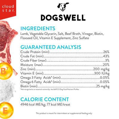 Show full view: Dogswell Skin & Coat Jerky Lamb Recipe Grain-Free Dog Treats, 10-oz bag slide 4 of 11