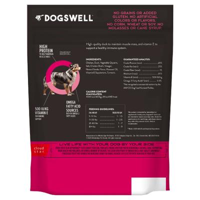 Show full view: Dogswell Immune System Mini Jerky Duck Recipe Grain-Free Dog Treats, 4-oz bag slide 3 of 11