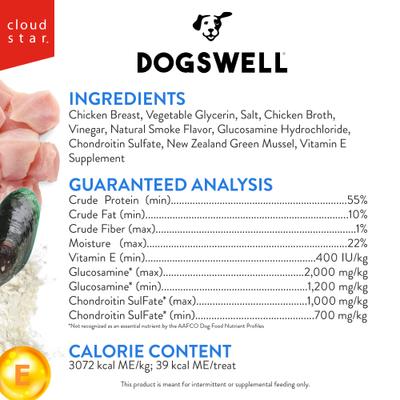 Show full view: Dogswell Hip & Joint Mini Jerky Chicken Recipe Grain-Free Dog Treats, 4-oz bag slide 4 of 11