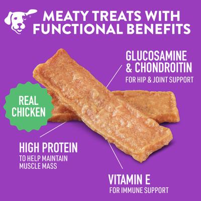 Show full view: Dogswell Immune System Jerky Chicken Recipe Grain-Free Dog Treats, 24-oz bag slide 5 of 11