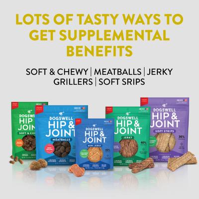 Show full view: Dogswell Hip & Joint Grillers Chicken Recipe Grain-Free Dog Treats, 12-oz bag slide 7 of 11