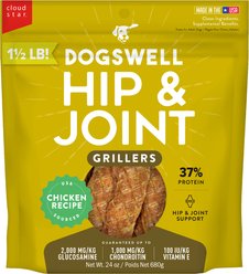 Dogswell Hip & Joint Grillers Chicken Recipe Grain-Free Dog Treats, 24-oz bag