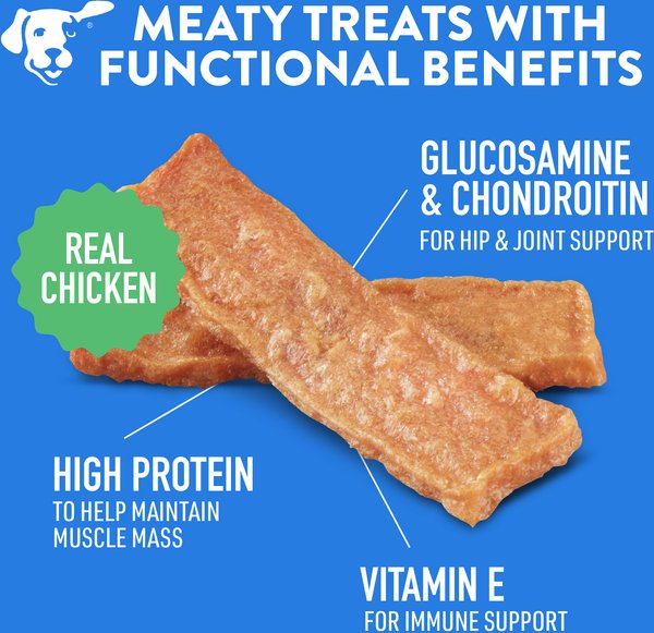 Dogswell Hip & Joint Jerky Chicken Recipe Grain-Free Dog Treats