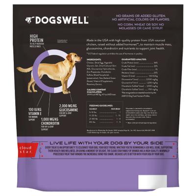 Show full view: Dogswell Hip & Joint Soft Strips Chicken Recipe Grain-Free Dog Treats, 20-oz bag slide 3 of 11