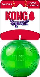 KONG Christmas Holiday Squeezz Ball Dog Toy, Red/Green, Large slide 2 of 4