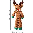 Show in main carousel: KONG Holiday Shakers Crumples Reindeer Squeaky Plush Dog Toy, Brown, X-Large slide 2 of 3