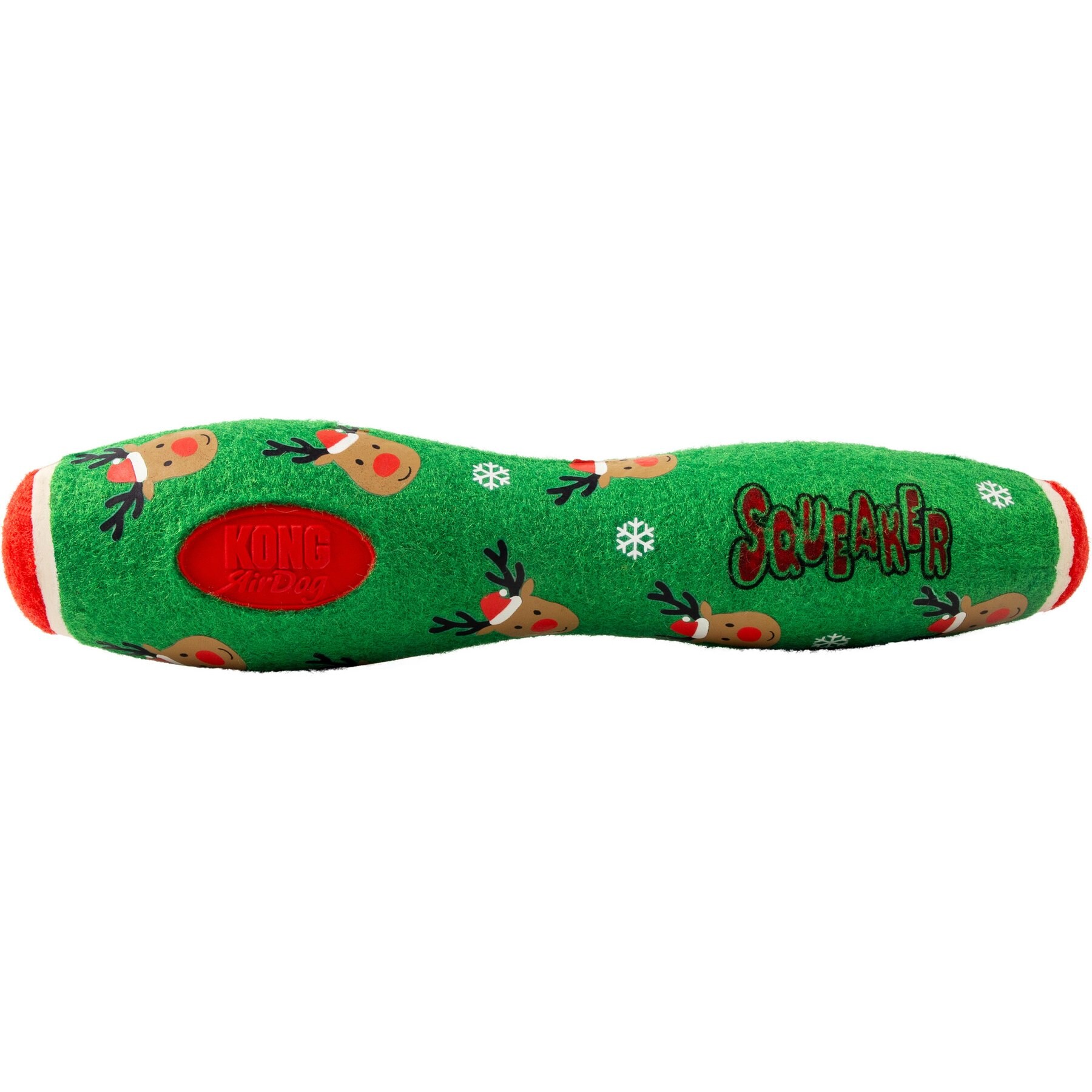 KONG Holiday AirDog Squeaker Stick Dog Toy, Green, Large