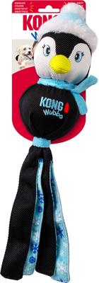 Show full view: KONG Christmas Holiday Wubba Squeaky Plush Dog Toy, Color Varies, Large slide 3 of 4