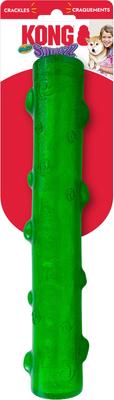 Show full view: KONG Christmas Holiday Squeezz Crackle Stick Dog Toy, Red/Green, Large slide 3 of 4