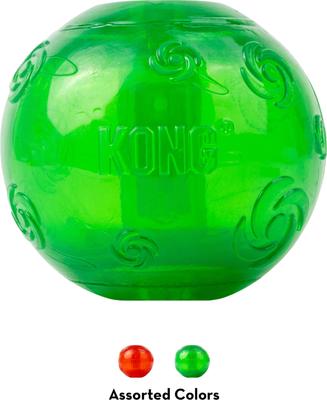Show full view: KONG Christmas Holiday Squeezz Ball Dog Toy, Red/Green, Large slide 4 of 4