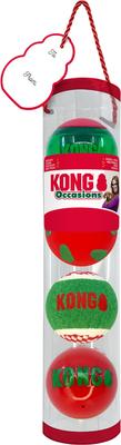Show full view: KONG Christmas Holiday Occasions Balls Dog Toy, Color Varies, Medium slide 3 of 3