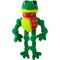 Show in main carousel: KONG Christmas Holiday Knots Frog Squeaky Plush Dog Toy, Green, Large/X-Large slide 1 of 3