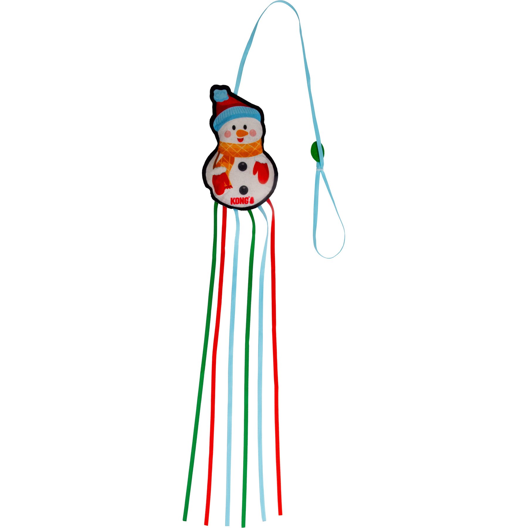 KONG Christmas Holiday Teaser Snowman Cat Toy