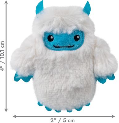 Show full view: KONG Christmas Holiday Refillables Yeti Plush Cat Toy with Catnip, White slide 3 of 5