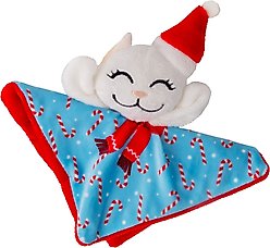 KONG Holiday Crackles Santa Kitty Plush Cat Toy with Catnip, Blue