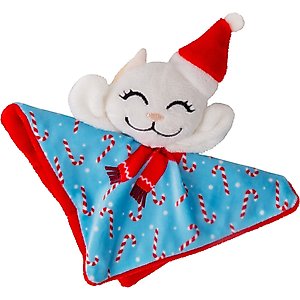 KONG Holiday Crackles Santa Kitty Plush Cat Toy with Catnip, Blue