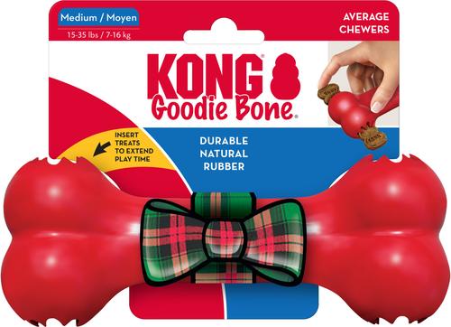 Show full view: KONG KONG Goodie Bone Holiday Tough Chew Dog Toy, Medium slide 3 of 5
