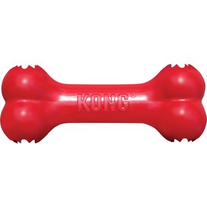 KONG Goodie Bone Tough Dog Chew Toy, Red, Medium