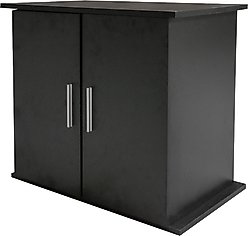 Seapora Empress Cabinet Aquarium Stand, Black, 30 x 18-in