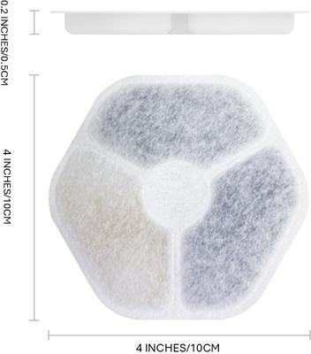 Show full view: GroovyPets Portable Automatic Stainless Steel Dog & Cat Water Fountain Replacement Filters, 186-oz, 6 count slide 4 of 4