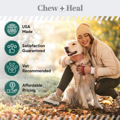 Show full view: Chew + Heal Vegan Single Ingredient EPA & DHA Omega-3 Algae Oil Skin & Coat Supplement for Dogs, 8-fl oz bottle slide 8 of 11
