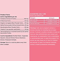 Chew + Heal Urinary + Kidney Tincture Supplement for Dogs, 2-fl oz bottle slide 2 of 8