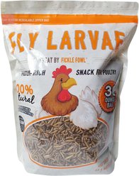 Fickle Fowl Dried Black Soldier Fly Larvae Poultry Treat, 30-oz bag slide 1 of 6