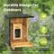 Show in main carousel: Birdfy Bamboo Smart Bird Feeder with Camera Solar Powered, Black, 1.9L slide 4 of 8