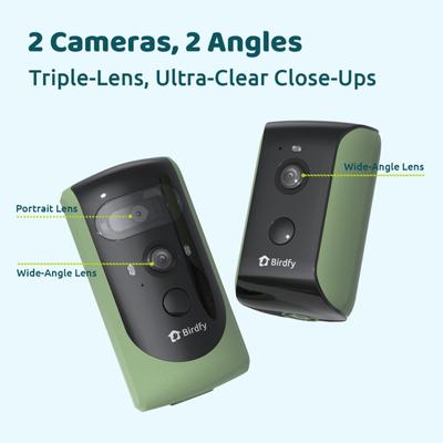 Show full view: Birdfy Smart Bird Feeder 2 with Camera Duo AI Lifetime Free, Green slide 4 of 8