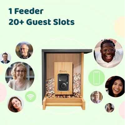 Show full view: Birdfy Bamboo Smart Bird Feeder with Camera AI Lifetime Free, Black, 1.9L slide 3 of 8