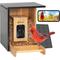 Show in main carousel: Birdfy Bamboo Smart Bird Feeder with Camera Solar Powered, Black, 1.9L slide 1 of 8
