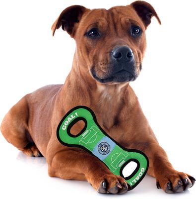 Show full view: Pets First New York City FC Soccer Field Squeaky Dog Tug Toy slide 3 of 4