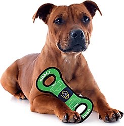Pets First LA Galaxy Soccer Field Squeaky Dog Tug Toy slide 2 of 4